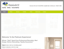 Tablet Screenshot of platinumconstr.com
